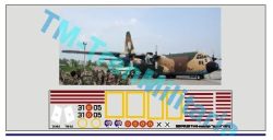 Calcas Avión LOCKHEED Kc-130 HERCULES 31-51, decoración "camuflaje "lagarto". Escala 1:48. Marca Trenmilitaria. Ref: 000_5497