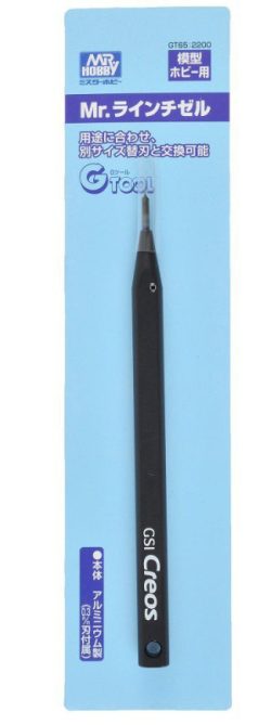 Cincel lineal, line chisel. 0.3 mm. Marca MR Hobby. Ref: GT65
