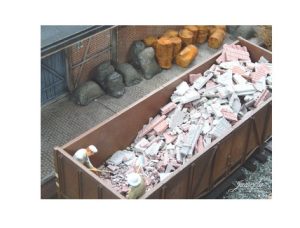 Escombros, derribos mixto. 75 gr. Escala 1:45. Marca Juweela. Ref: 24139.