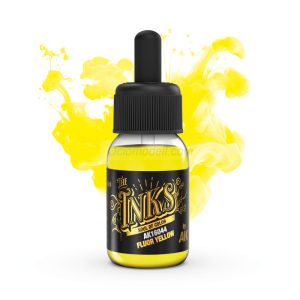 INKS FLUOR YELLOW . Bote de 30 ml. Marca AK Interactive. Ref: AK16044
