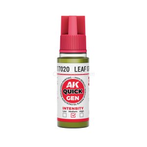 LEAF GREEN – QUICK GEN COLOR. Bote de 18 ml. Marca AK Interactive. Ref: AK17020