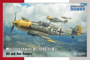 Messerschmitt Bf 109E-1/B ‘Hit and Run Raiders’. Escala 1:72. Marca Special Hobby. Ref: 72474