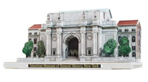 Museo Americano de Historia Natural. Puzzle 3D de Montaje. Serie de Museos del mundo. Marca Clever Paper. Ref: 591