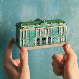 Museo de la Hermita, San Petersburgo. Puzzle 3D de Montaje. Serie de Museos del mundo. Marca Clever Paper. Ref: 468