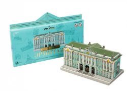 Museo de la Hermita, San Petersburgo. Puzzle 3D de Montaje. Serie de Museos del mundo. Marca Clever Paper. Ref: 468