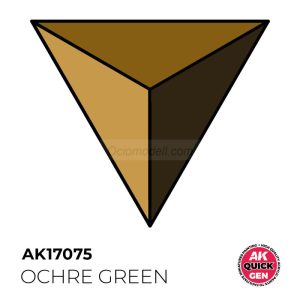 OCHRE GREEN – QUICK GEN COLOR. Bote de 18 ml. Marca AK Interactive. Ref: AK17075