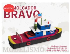 Remolcador Bravo, 21,5 x 9,5 cm. Marca Keranova. Ref: 50202