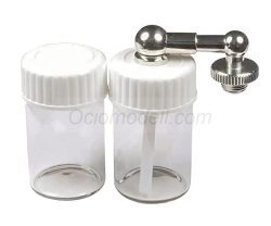 Set de conexion lateral 2 depositos 15ml, Evolution, Infinity, Colani, Hansa 281/381/581. Marca Harder & Steenbeck. Ref: 124403